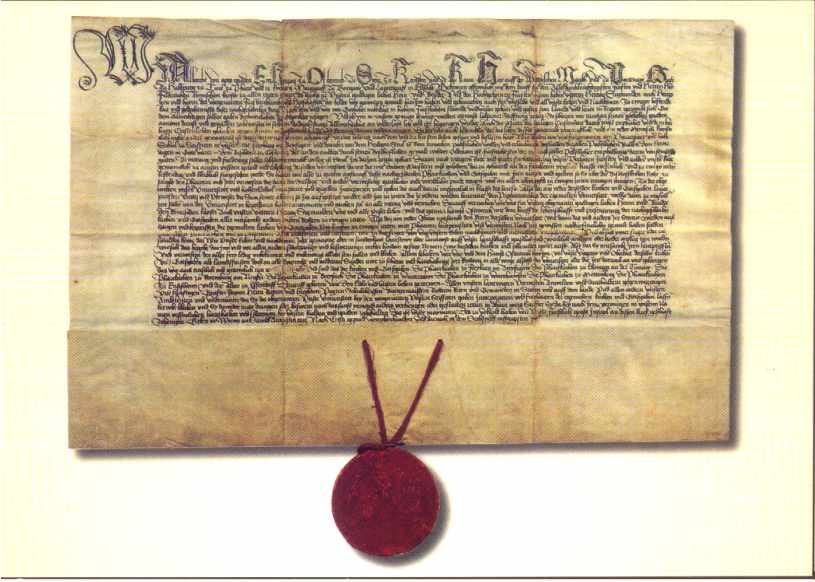 PK 20: Stiftungsdiplom Albrechts 1456
